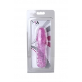 Розовая насадка с нежными шипами - 13,5 см. - Toyfa Basic - в Новомосковске купить с доставкой