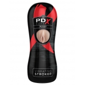 Мастурбатор-вагина Vibrating Pussy Stroker с вибрацией - Pipedream - в Новомосковске купить с доставкой