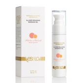 Универсальный массажный гель-смазка Allover Delicious Massage Gel с ароматом персика и аброкоса - 50 мл. - YESforLOV - купить с доставкой в Новомосковске