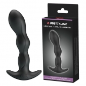 Черный анальный стимулятор простаты с вибрацией Special Anal Massager - 14,5 см. - Baile - в Новомосковске купить с доставкой