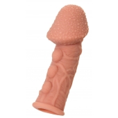 Насадка на фаллос с пузыриками, венками и ребристостью KOKOS Extreme Sleeve 09 - 12,7 см. - KOKOS - в Новомосковске купить с доставкой