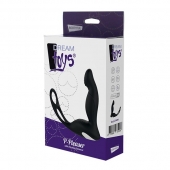 Черный вибромассажер простаты P-PLEASER W ERECTION ENHANCE - Dream Toys - в Новомосковске купить с доставкой