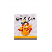 Стимулирующий презерватив-насадка Roll   Ball Banana - Sitabella - купить с доставкой в Новомосковске