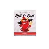 Стимулирующий презерватив-насадка Roll   Ball Cherry - Sitabella - купить с доставкой в Новомосковске