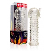 Закрытая прозрачная насадка на пенис Crystal Sleeve Faraon - 13,5 см. - Erowoman-Eroman - в Новомосковске купить с доставкой