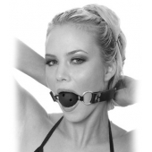 Черный кляп с дырочками Breathable Ball Gag - Pipedream - купить с доставкой в Новомосковске