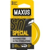 Презервативы с точками и рёбрами в железном кейсе MAXUS Special - 3 шт. - Maxus - купить с доставкой в Новомосковске