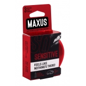 Ультратонкие презервативы в железном кейсе MAXUS Sensitive - 3 шт. - Maxus - купить с доставкой в Новомосковске