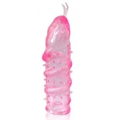 Закрытая рельефная насадка Crystal sleeve snakes в виде змеи с усиками - 14 см. - Erowoman-Eroman - в Новомосковске купить с доставкой
