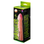 Фаллическая насадка на трусики харнесс - 17,5 см. - LOVETOY (А-Полимер) - купить с доставкой в Новомосковске