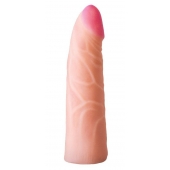 Фаллическая насадка на трусики харнесс - 17,5 см. - LOVETOY (А-Полимер) - купить с доставкой в Новомосковске