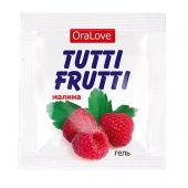 Пробник гель-смазки Tutti-frutti с малиновым вкусом - 4 гр. - Биоритм - купить с доставкой в Новомосковске