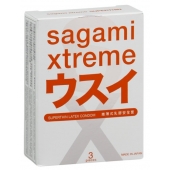Ультратонкие презервативы Sagami Xtreme SUPERTHIN - 3 шт. - Sagami - купить с доставкой в Новомосковске
