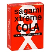 Ароматизированные презервативы Sagami Xtreme COLA - 3 шт. - Sagami - купить с доставкой в Новомосковске