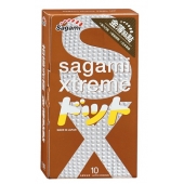 Презервативы Sagami Xtreme FEEL UP с точечной текстурой и линиями прилегания - 10 шт. - Sagami - купить с доставкой в Новомосковске