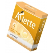 Презервативы Arlette Dotted с точечной текстурой - 3 шт. - Arlette - купить с доставкой в Новомосковске