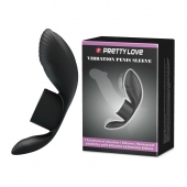 Черное кольцо на пенис с вибрацией Vibration Penis Sleeve - Baile - в Новомосковске купить с доставкой
