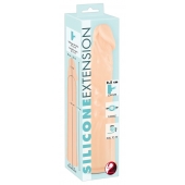 Телесная насадка-удлинитель Silicone Extension - 19 см. - Orion - в Новомосковске купить с доставкой