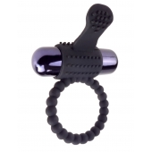 Черное эрекционное виброкольцо Vibrating Silicone Super Ring - Pipedream - в Новомосковске купить с доставкой