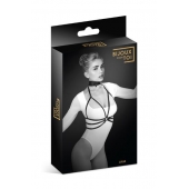 Черная упряжь на грудь Julia - Bijoux Pour Toi - купить с доставкой в Новомосковске