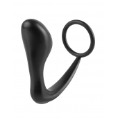 Эрекционное кольцо с анальной пробкой Ass-Gasm Cockring Plug - Pipedream - в Новомосковске купить с доставкой