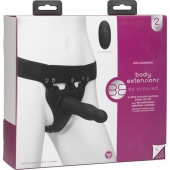 Черный полый вибрострапон Body Extensions BE Aroused - 17,78 см. - Doc Johnson - купить с доставкой в Новомосковске