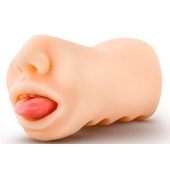 Телесный мастурбатор-ротик с язычком Oral Anne - Blush Novelties - в Новомосковске купить с доставкой