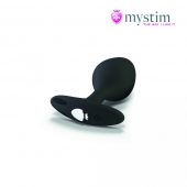 Черная пробка Mystim Rocking Vibe S с возможностью подключения к электростимулятору - 9,7 см. - MyStim - купить с доставкой в Новомосковске