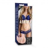 Телесный мастурбатор-вагина с вибропулей Ashley - Blush Novelties - в Новомосковске купить с доставкой