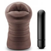 Коричневый мастурбатор-ротик Renee - Blush Novelties - в Новомосковске купить с доставкой