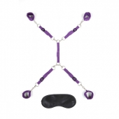 Фиолетовый набор фиксаций на кровати Classic Bedspreader - Lux Fetish - купить с доставкой в Новомосковске