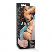 Телесный мастурбатор-ротик Angie - Blush Novelties - в Новомосковске купить с доставкой