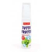 Гель-смазка Tutti-frutti со вкусом сладкой мяты - 30 гр. - Биоритм - купить с доставкой в Новомосковске
