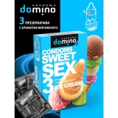 Презервативы для орального секса DOMINO Sweet Sex с ароматом мороженого - 3 шт. - Domino - купить с доставкой в Новомосковске