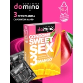Презервативы для орального секса DOMINO Sweet Sex с ароматом манго - 3 шт. - Domino - купить с доставкой в Новомосковске