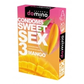 Презервативы для орального секса DOMINO Sweet Sex с ароматом манго - 3 шт. - Domino - купить с доставкой в Новомосковске