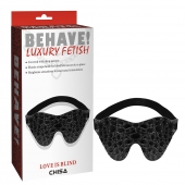 Черная маска на глаза Behave - Chisa - купить с доставкой в Новомосковске