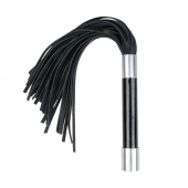 Черная плеть Easytoys Flogger With Metal Grip - 38 см. - Easy toys - купить с доставкой в Новомосковске