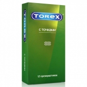 Текстурированные презервативы Torex  С точками  - 12 шт. - Torex - купить с доставкой в Новомосковске