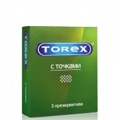Текстурированные презервативы Torex  С точками  - 3 шт. - Torex - купить с доставкой в Новомосковске