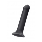 Черный фаллос на присоске Silicone Bendable Dildo XL - 20 см. - Strap-on-me - купить с доставкой в Новомосковске