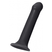Черный фаллос на присоске Silicone Bendable Dildo XL - 20 см. - Strap-on-me - купить с доставкой в Новомосковске