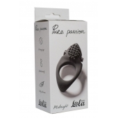 Черное эрекционное виброкольцо Pure Passion Midnight - Lola Games - в Новомосковске купить с доставкой