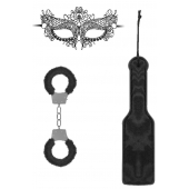 Черный игровой набор Introductory Bondage Kit №4 - Shots Media BV - купить с доставкой в Новомосковске