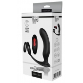 Черный массажер простаты REMOTE P-PLEASER - Dream Toys - в Новомосковске купить с доставкой
