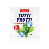 Пробник гель-смазки Tutti-frutti со вкусом мяты - 4 гр. - Биоритм - купить с доставкой в Новомосковске