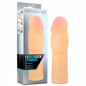 Телесная насадка-удлинитель на пенис PERFORMANCE 1.5INCH COCK XTENDER - 16 см. - Blush Novelties - в Новомосковске купить с доставкой