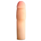 Телесная насадка-удлинитель на пенис PERFORMANCE 1.5INCH COCK XTENDER - 16 см. - Blush Novelties - в Новомосковске купить с доставкой