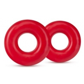 Набор из 2 красных эрекционных колец DONUT RINGS OVERSIZED - Blush Novelties - в Новомосковске купить с доставкой