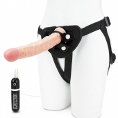 Регулируемые трусики с вибрирующей насадкой - 21 см. - Lux Fetish - купить с доставкой в Новомосковске